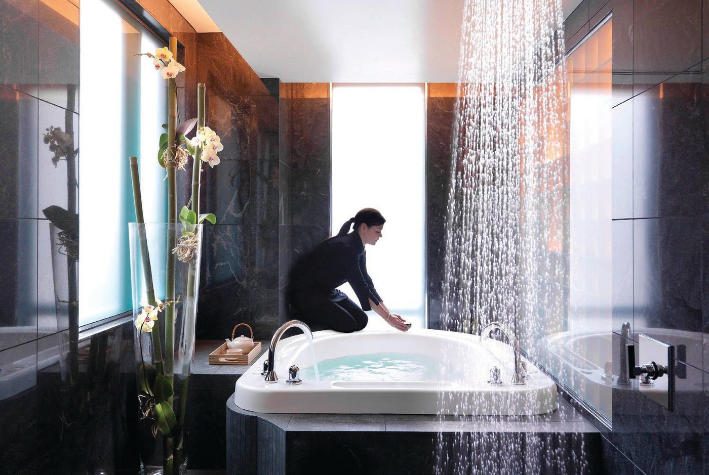 The spa bath at Mandarin Oriental’s Forbes Five- Star spa  PHOTO COURTESY OF MANDARIN ORIENTAL