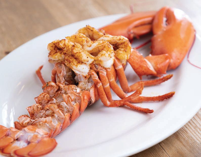 The baked stuffed lobster from The Maine Catch PHOTO: BY BRAYDEN RUDERT