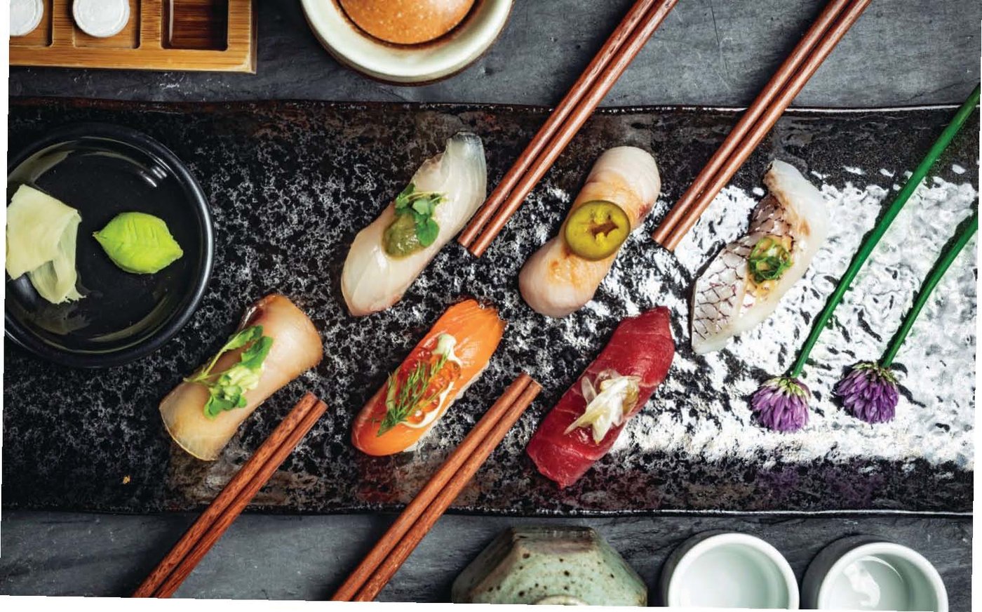 Chef David Bazirgan now leads the kitchen at UNI, a wildly creative and chic izakaya in Back Bay PHOTO COURTESY OF BLANTYRE