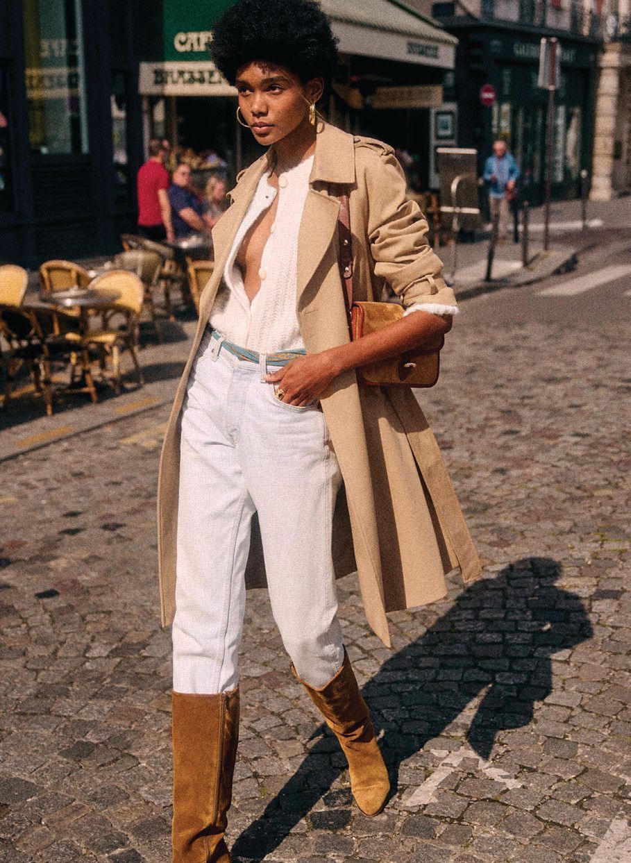 Transition to fall with Sézane’s Scott Trench in camel PHOTO COURTESY OF BRANDS