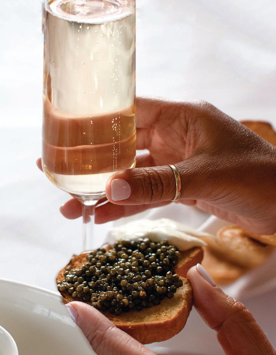 At Ostra, choose between Siberian Reserve, Beluga Hybrid and Golden Ossetra caviar. PHOTO: COURTESY OF BRAND