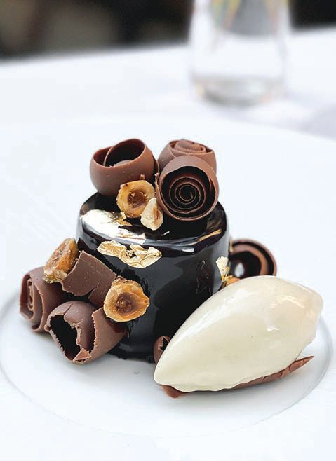 The gateau marjolaine from pastry chef Diana Dover at Café Boulud at Blantyre PHOTO COURTESY OF BLANTYRE