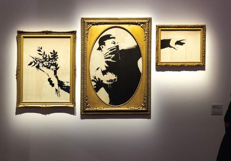 Through May 15, immerse yourself in iconic Banksy works, sourced from all over the world.PHOTO BY: KYLE FLUBACKER